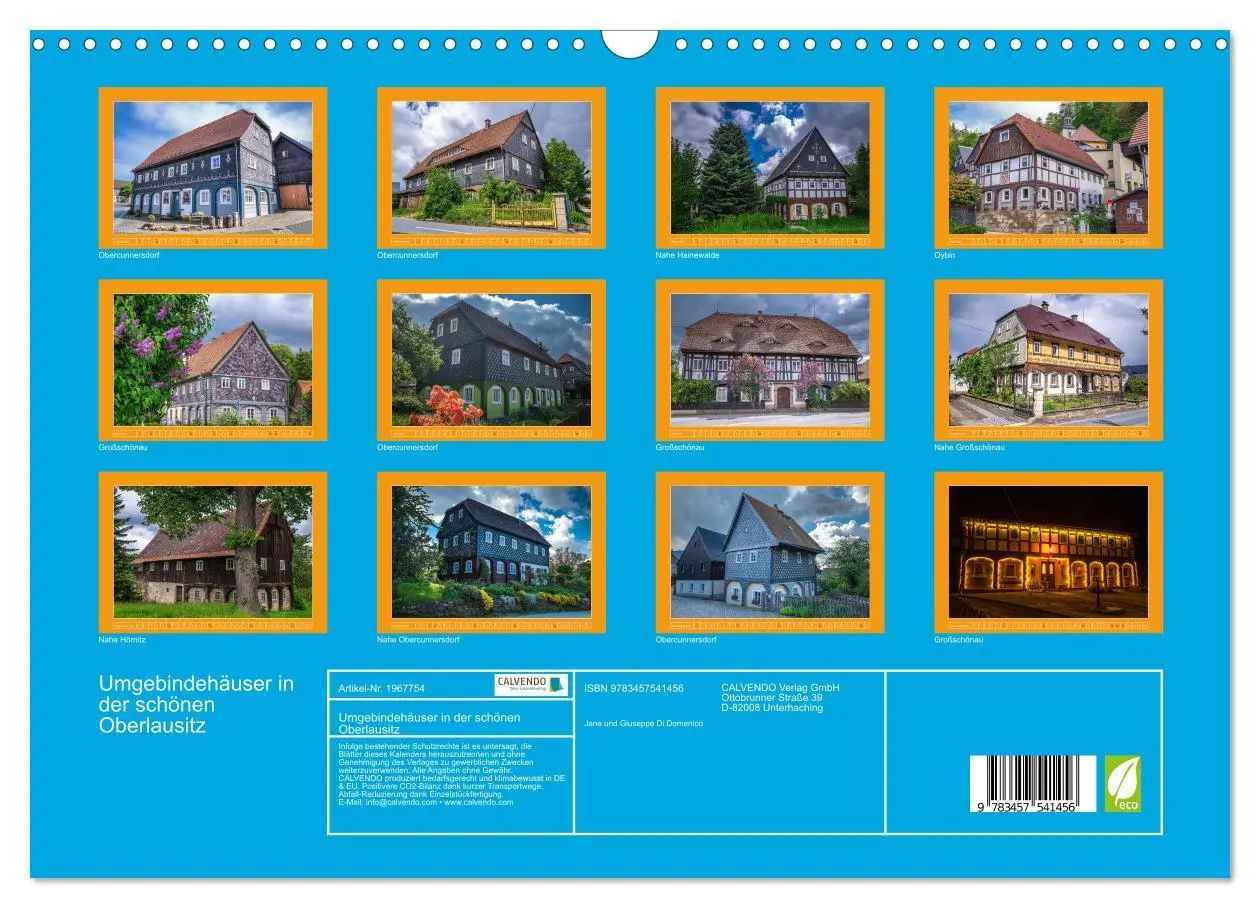 Bild: 9783457541456 | Umgebindehäuser in der schönen Oberlausitz (Wandkalender 2026 DIN...