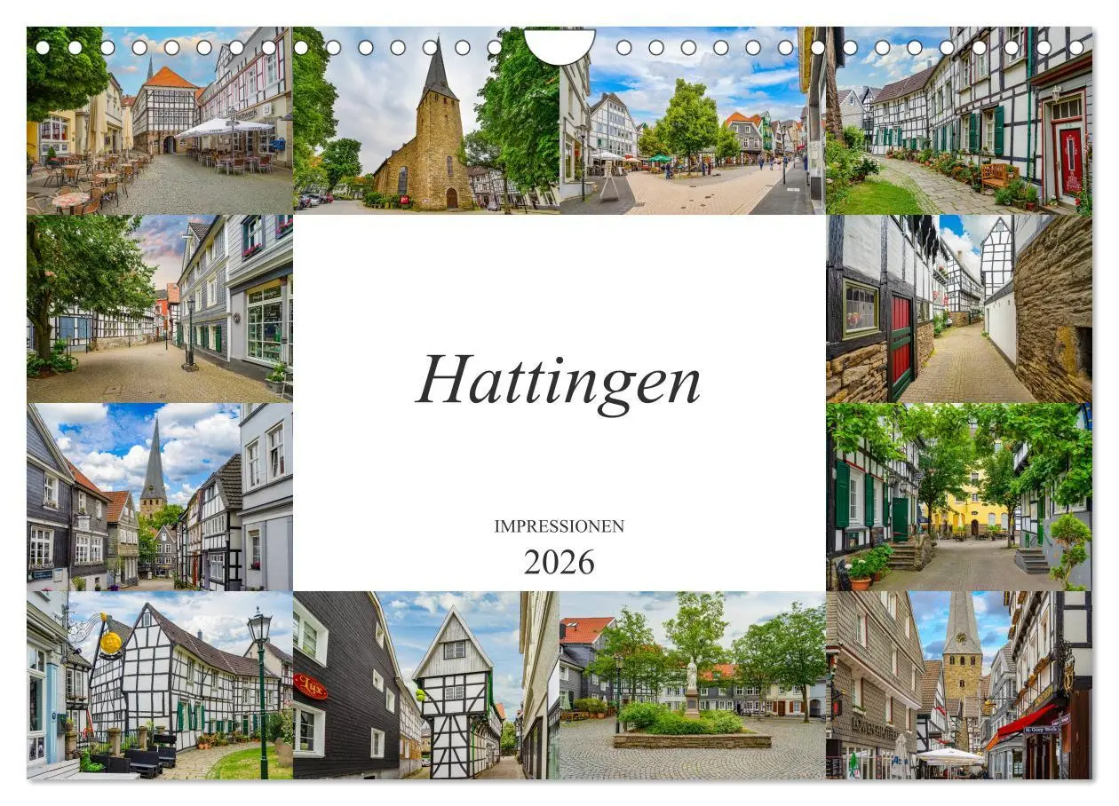 Cover: 9783457781456 | Hattingen Impressionen (Wandkalender 2026 DIN A4 quer), CALVENDO...