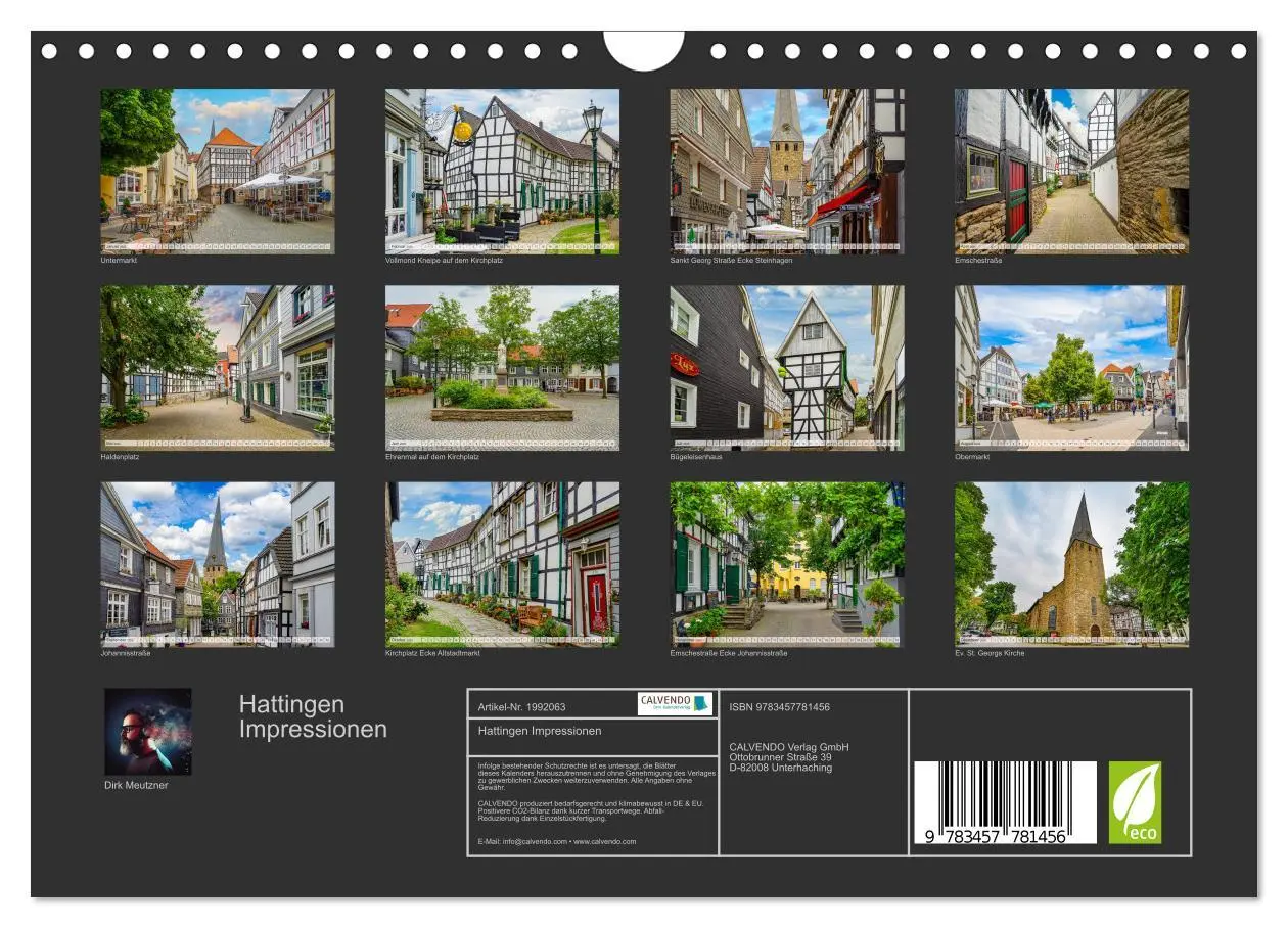 Bild: 9783457781456 | Hattingen Impressionen (Wandkalender 2026 DIN A4 quer), CALVENDO...