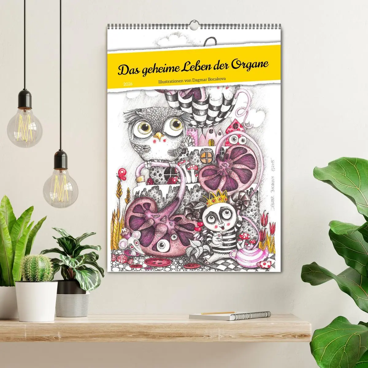 Bild: 9783516321456 | Das geheime Leben der Organe (Wandkalender 2026 DIN A2 hoch),...