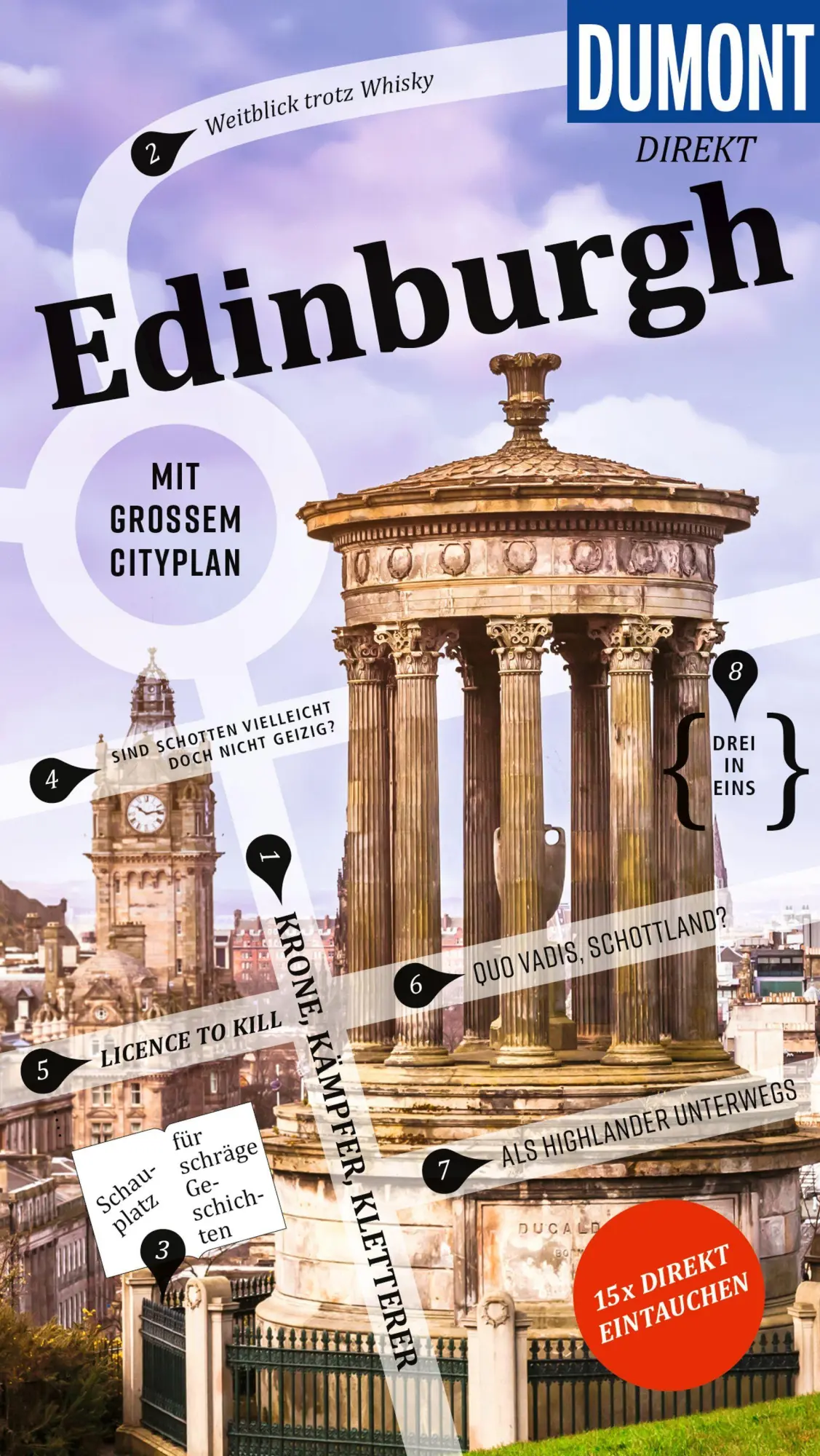 Cover: 9783616001456 | DUMONT direkt Reiseführer Edinburgh | Mit großem Cityplan | Eickhoff