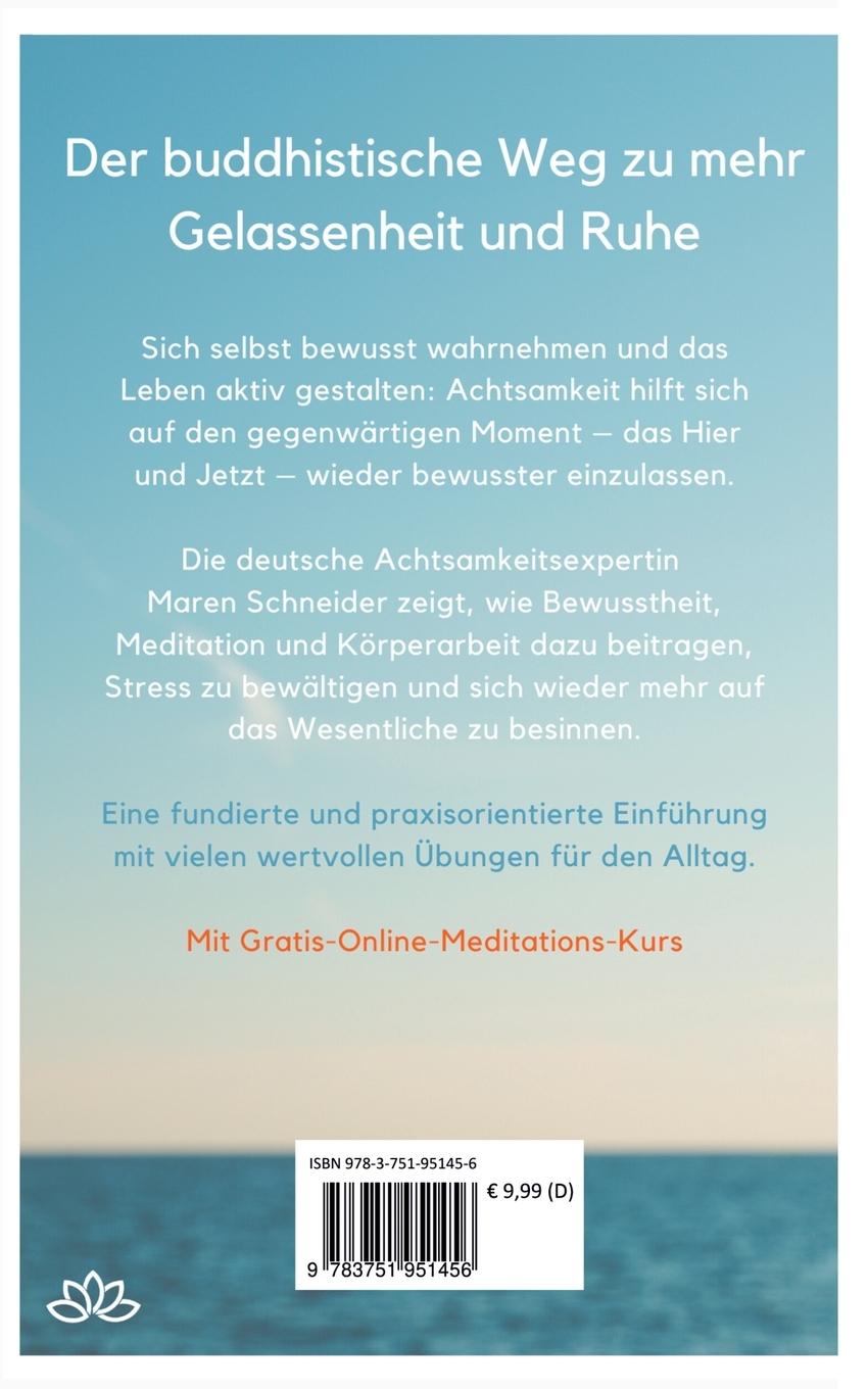 Rückseite: 9783751951456 | Der Weg der Achtsamkeit | Maren Schneider | Taschenbuch | Paperback