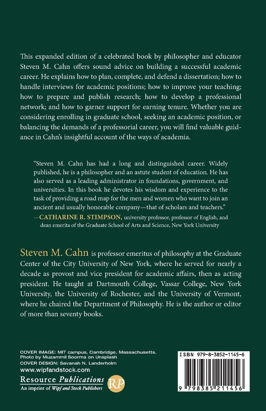 Rückseite: 9798385211456 | From Student to Scholar | Steven M. Cahn | Taschenbuch | Englisch
