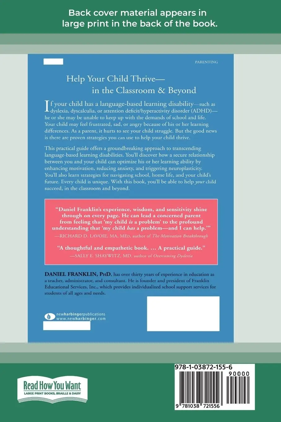 Rückseite: 9781038721556 | Helping Your Child with Language-Based Learning Disabilities | Buch