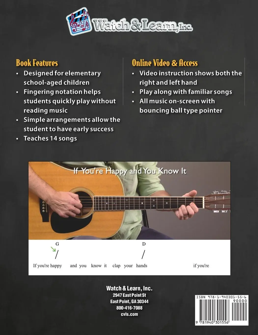 Rückseite: 9781940301556 | Beginner Guitar Lessons for Kids Book with Online Video and Audio...