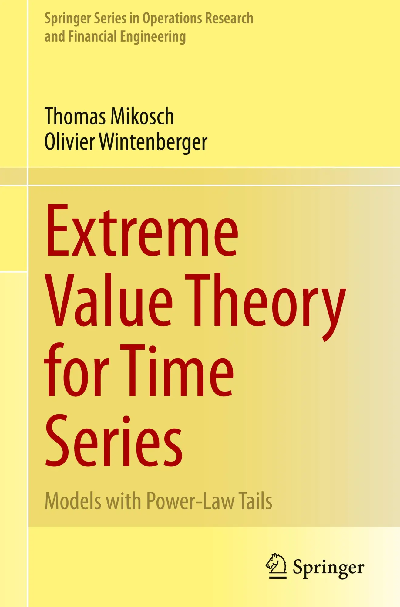 Cover: 9783031591556 | Extreme Value Theory for Time Series | Models with Power-Law Tails