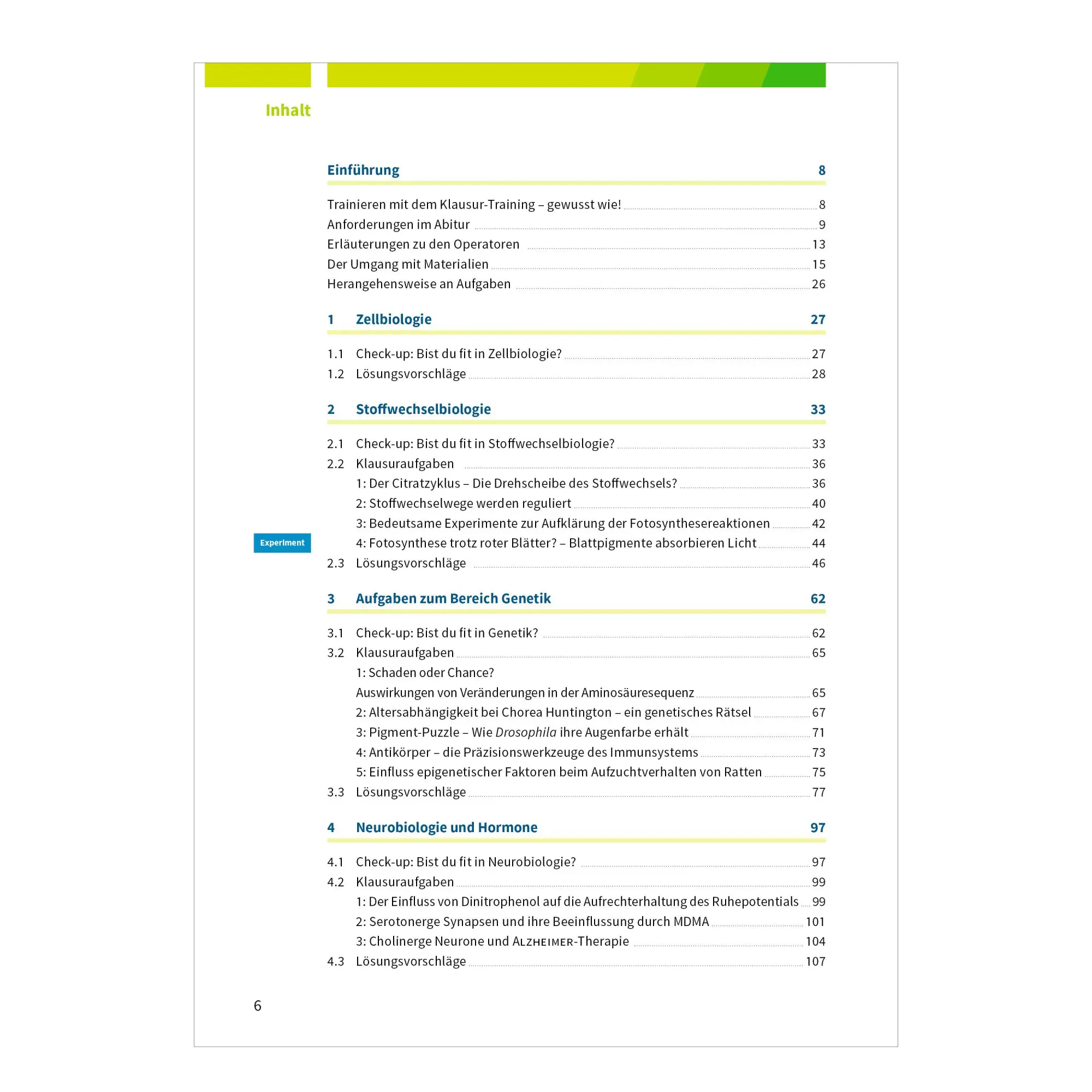 Bild: 9783070031556 | Fit fürs Abi. Klausur-Training Biologie | Jennifer Hillesheim (u. a.)