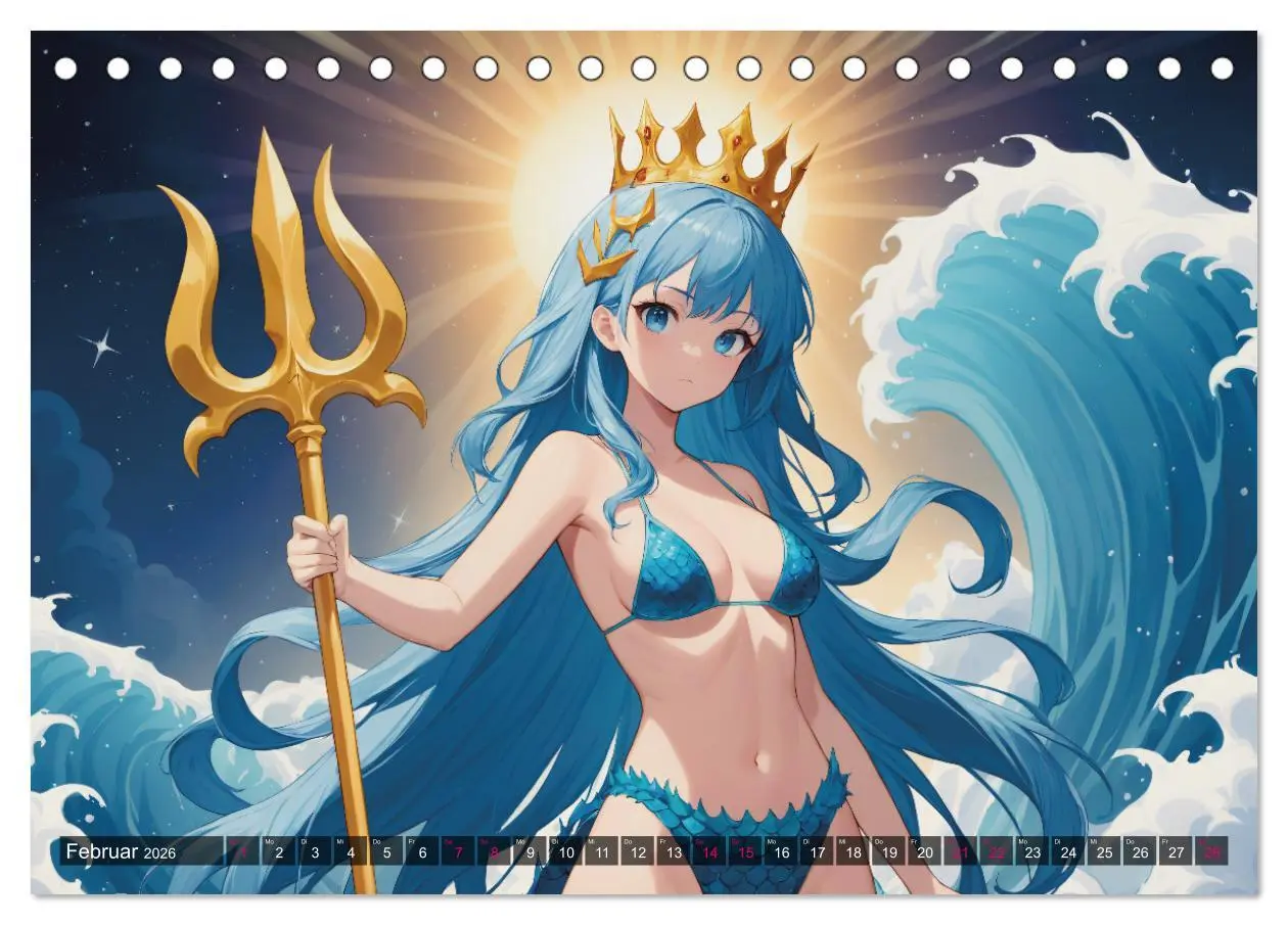 Bild: 9783457391556 | Manga Kalender Sternzeichen (Tischkalender 2026 DIN A5 quer),...