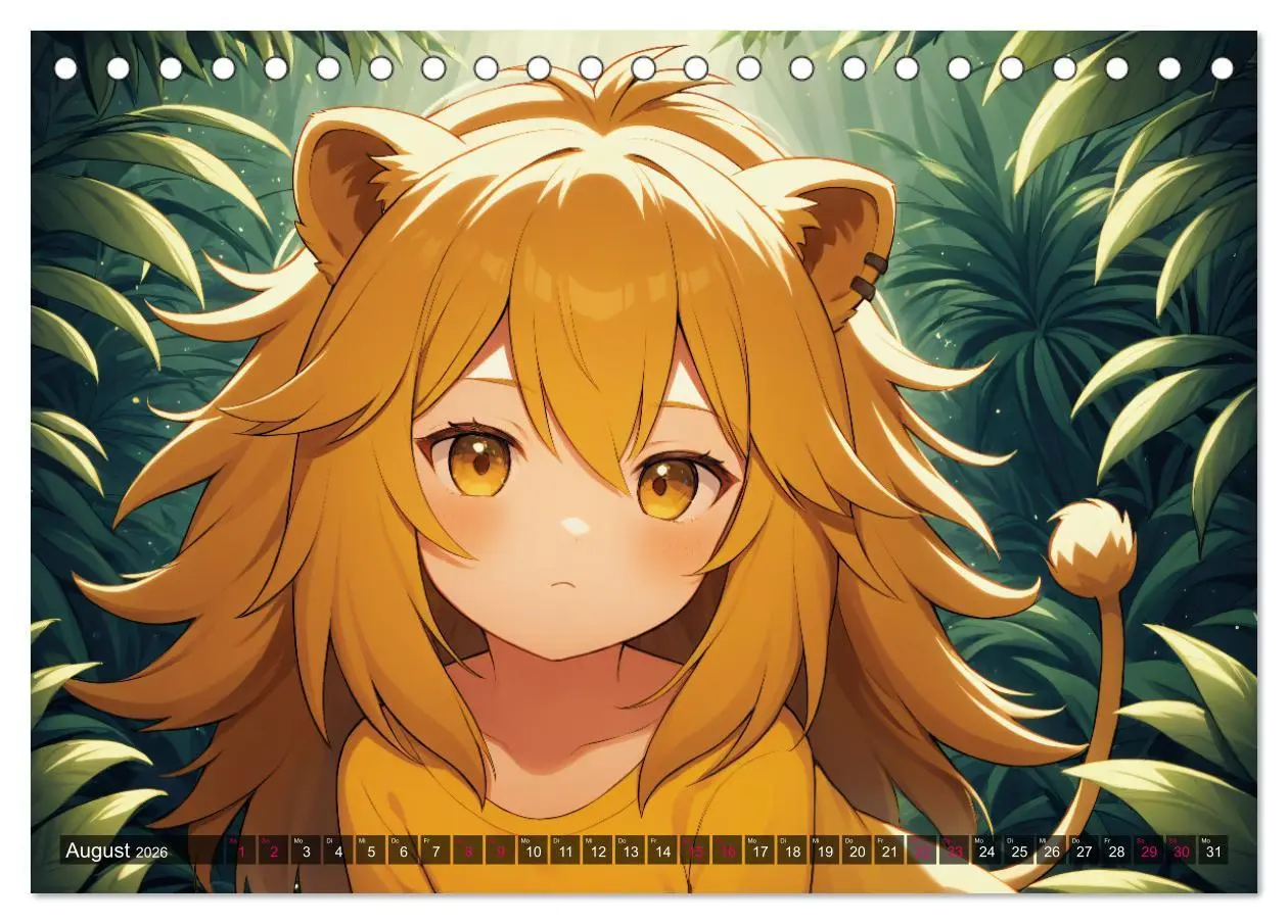 Bild: 9783457391556 | Manga Kalender Sternzeichen (Tischkalender 2026 DIN A5 quer),...