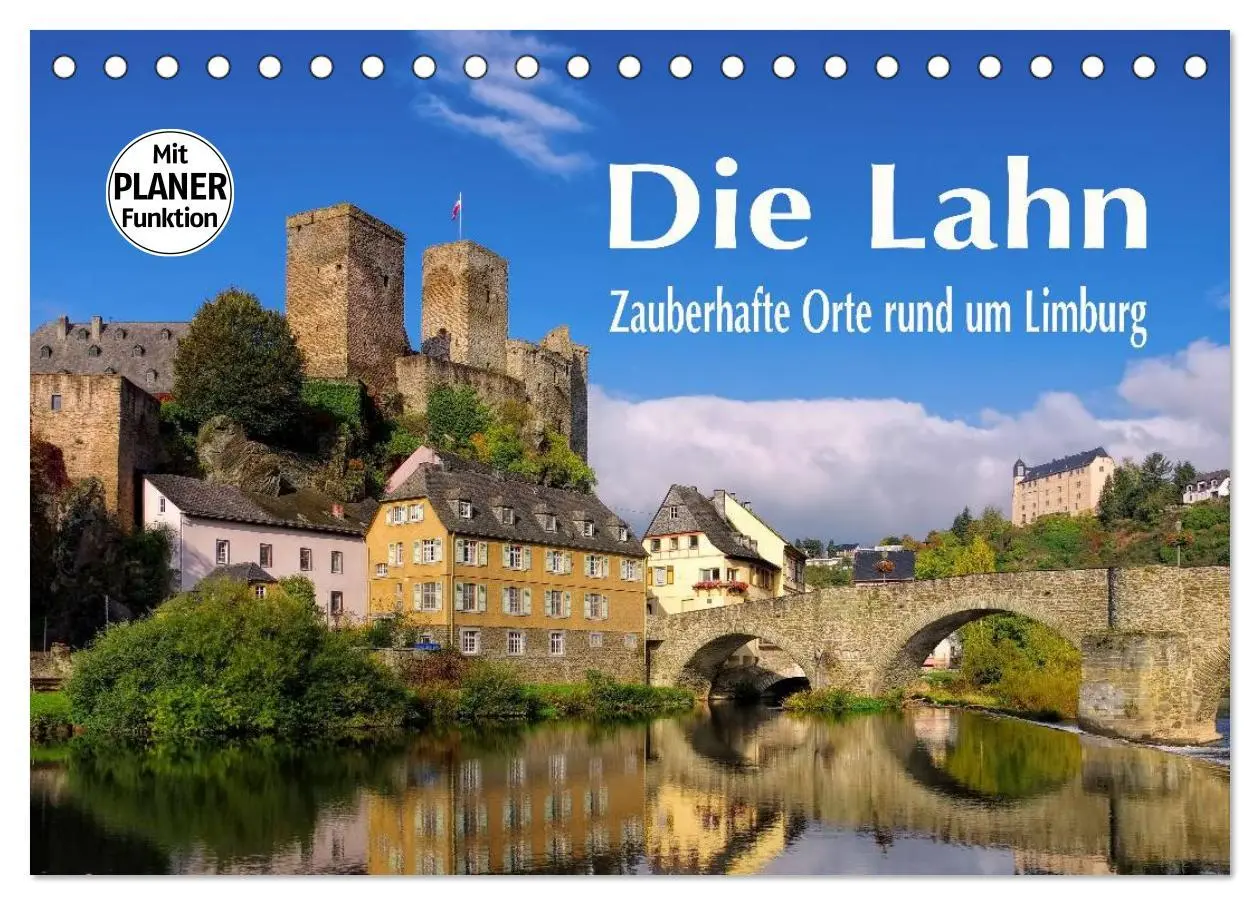 Cover: 9783516001556 | Die Lahn - Zauberhafte Orte rund um Limburg (Tischkalender 2026 DIN...