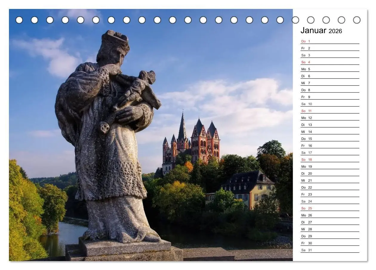 Bild: 9783516001556 | Die Lahn - Zauberhafte Orte rund um Limburg (Tischkalender 2026 DIN...