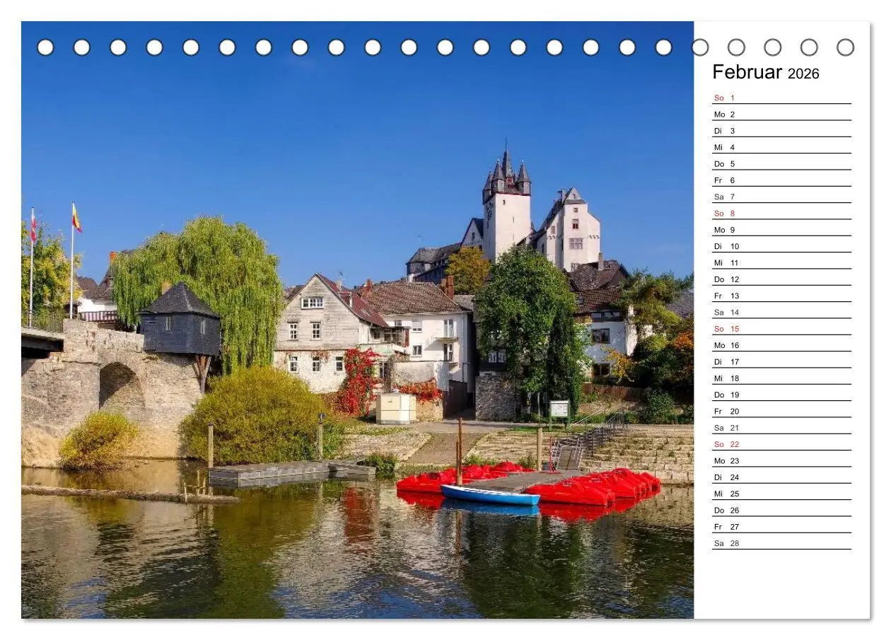 Bild: 9783516001556 | Die Lahn - Zauberhafte Orte rund um Limburg (Tischkalender 2026 DIN...
