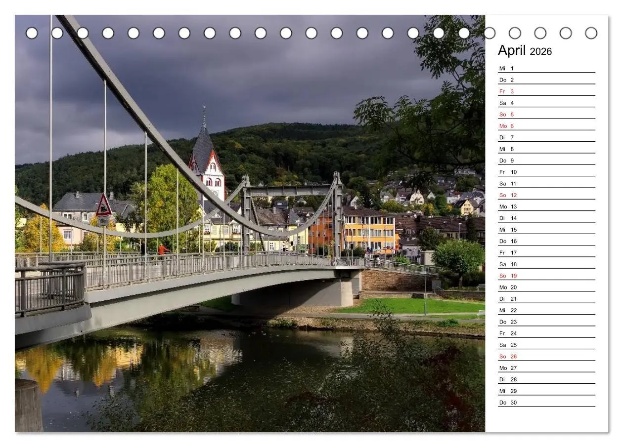 Bild: 9783516001556 | Die Lahn - Zauberhafte Orte rund um Limburg (Tischkalender 2026 DIN...