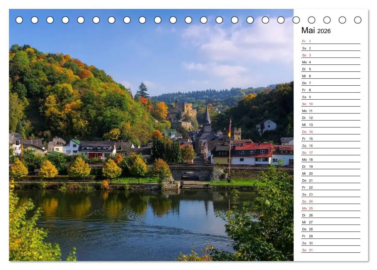 Bild: 9783516001556 | Die Lahn - Zauberhafte Orte rund um Limburg (Tischkalender 2026 DIN...
