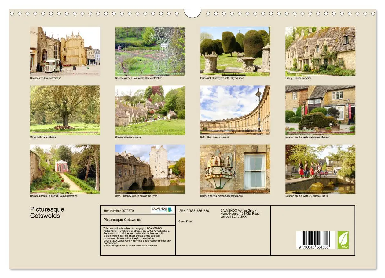 Bild: 9783516551556 | Picturesque Cotswolds (Wall Calendar 2026 DIN A3 landscape),...
