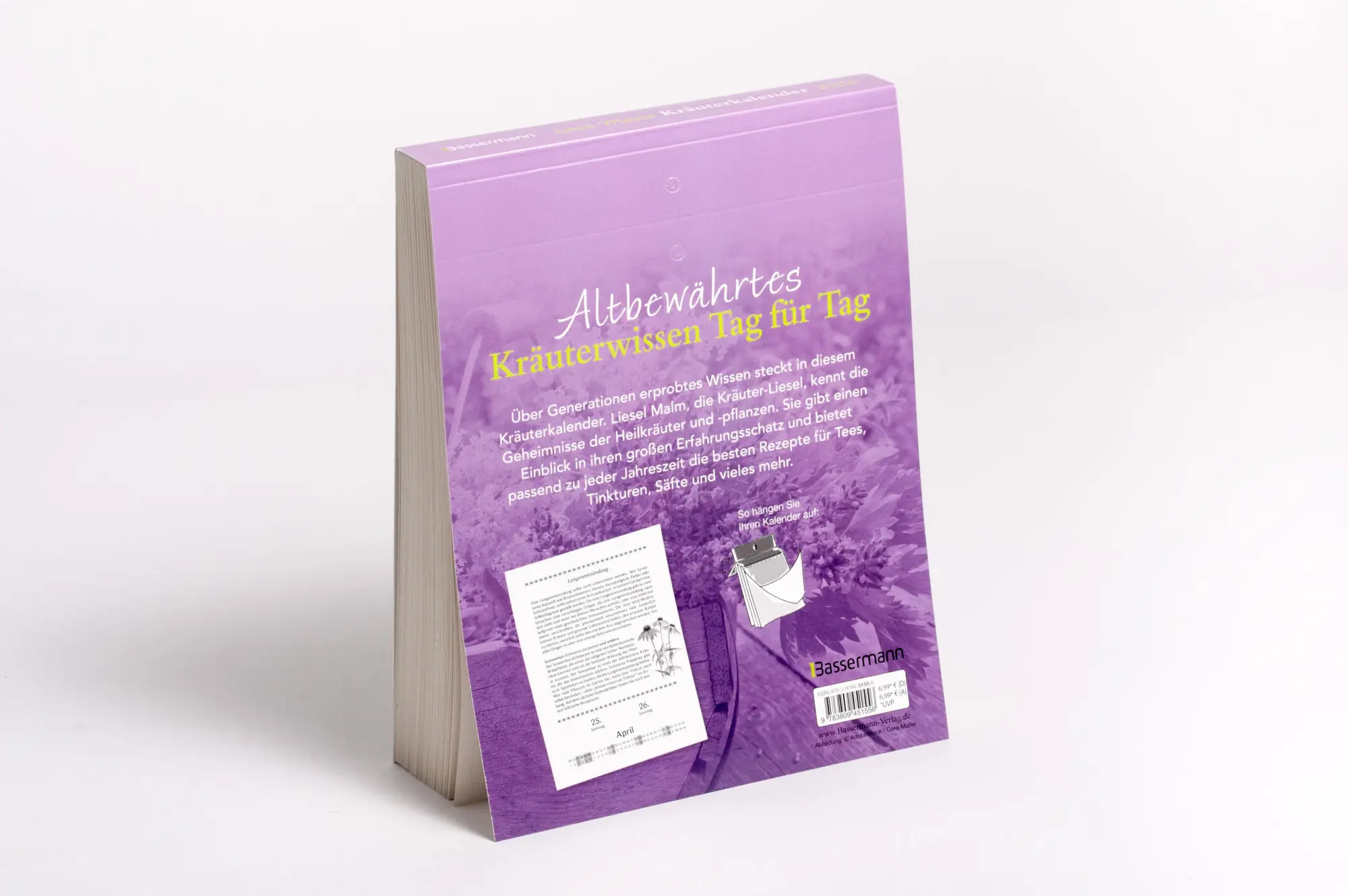 Bild: 9783809451556 | Liesel Malms Kräuterkalender 2026. Mit der Heilkraft der Natur...
