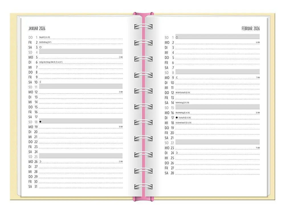 Bild: 9783986361556 | Terminplaner 2026 Der frühe Vogel | Terminplaner Hardcover | Original