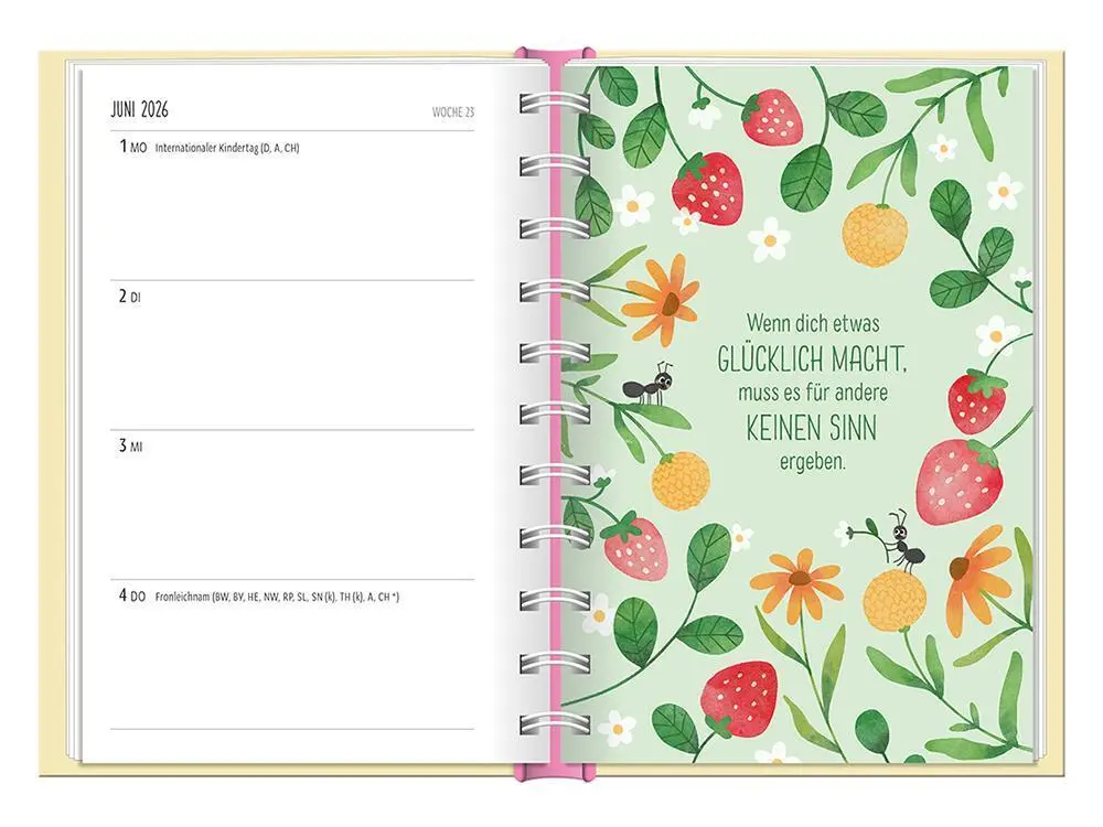 Bild: 9783986361556 | Terminplaner 2026 Der frühe Vogel | Terminplaner Hardcover | Original