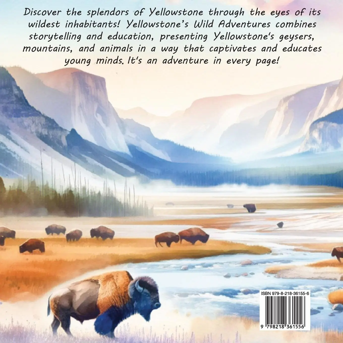 Rückseite: 9798218361556 | Yellowstone's Wild Wonders | A Kid's Rhyming Guide | Adam M Wallace
