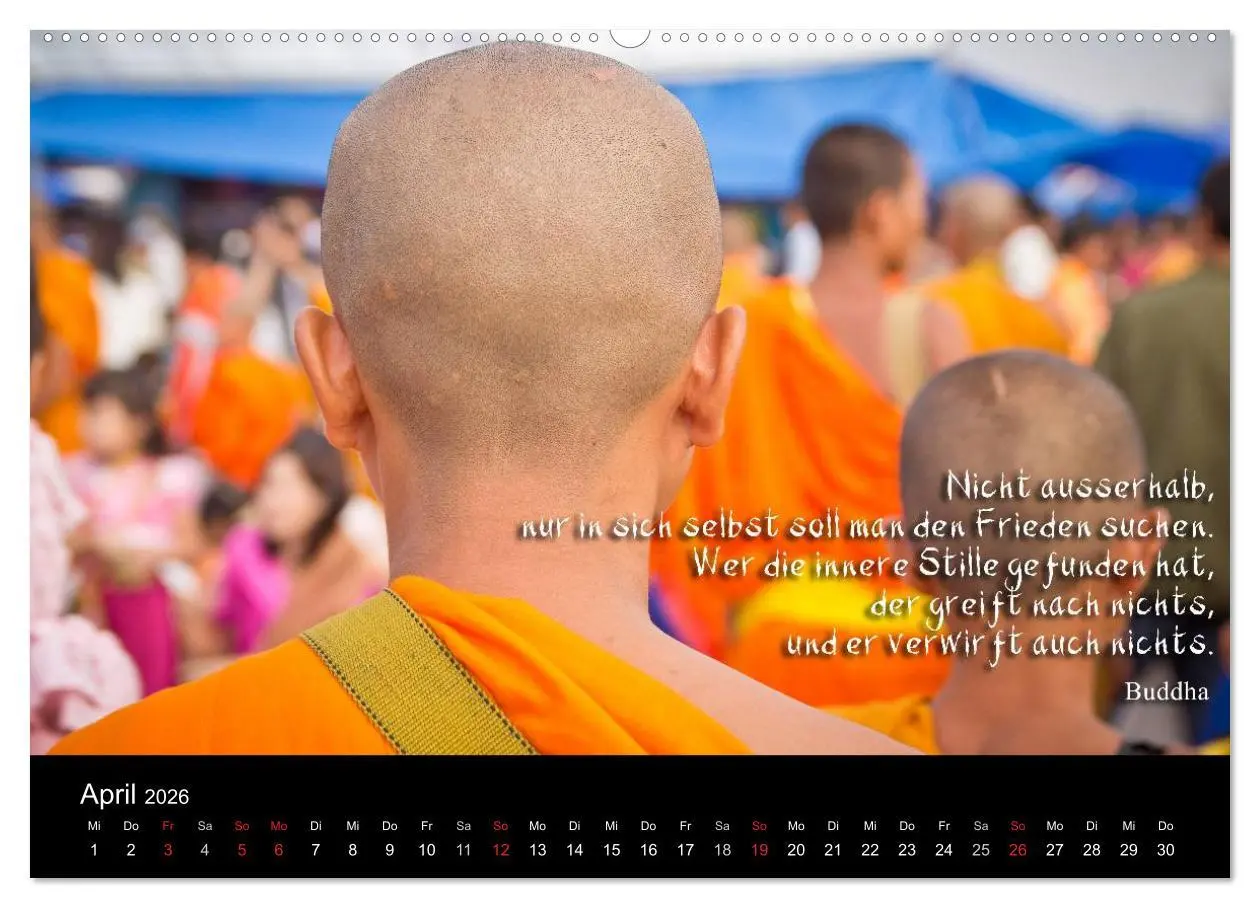 Bild: 9783516231656 | Buddhistische Weisheiten (Wandkalender 2026 DIN A2 quer), CALVENDO...