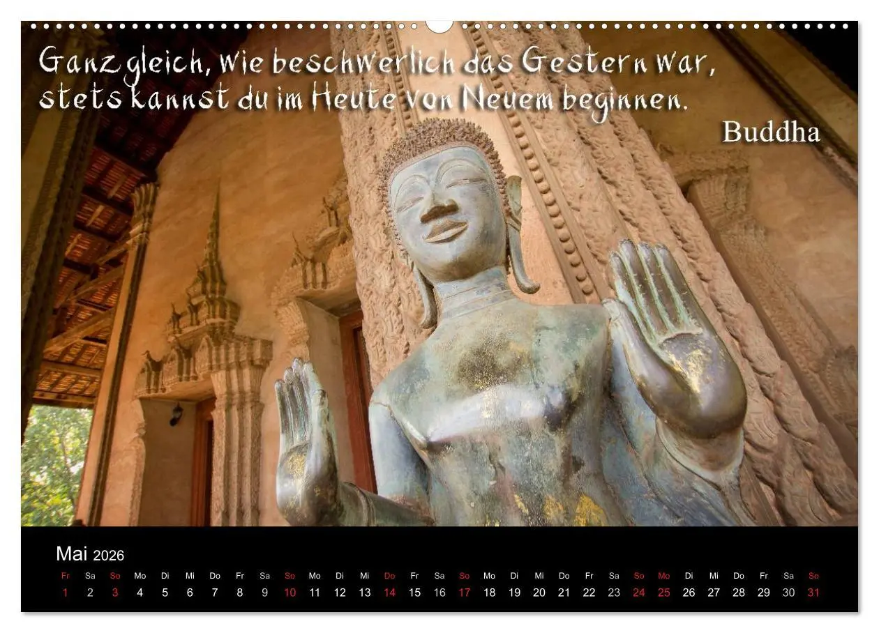 Bild: 9783516231656 | Buddhistische Weisheiten (Wandkalender 2026 DIN A2 quer), CALVENDO...