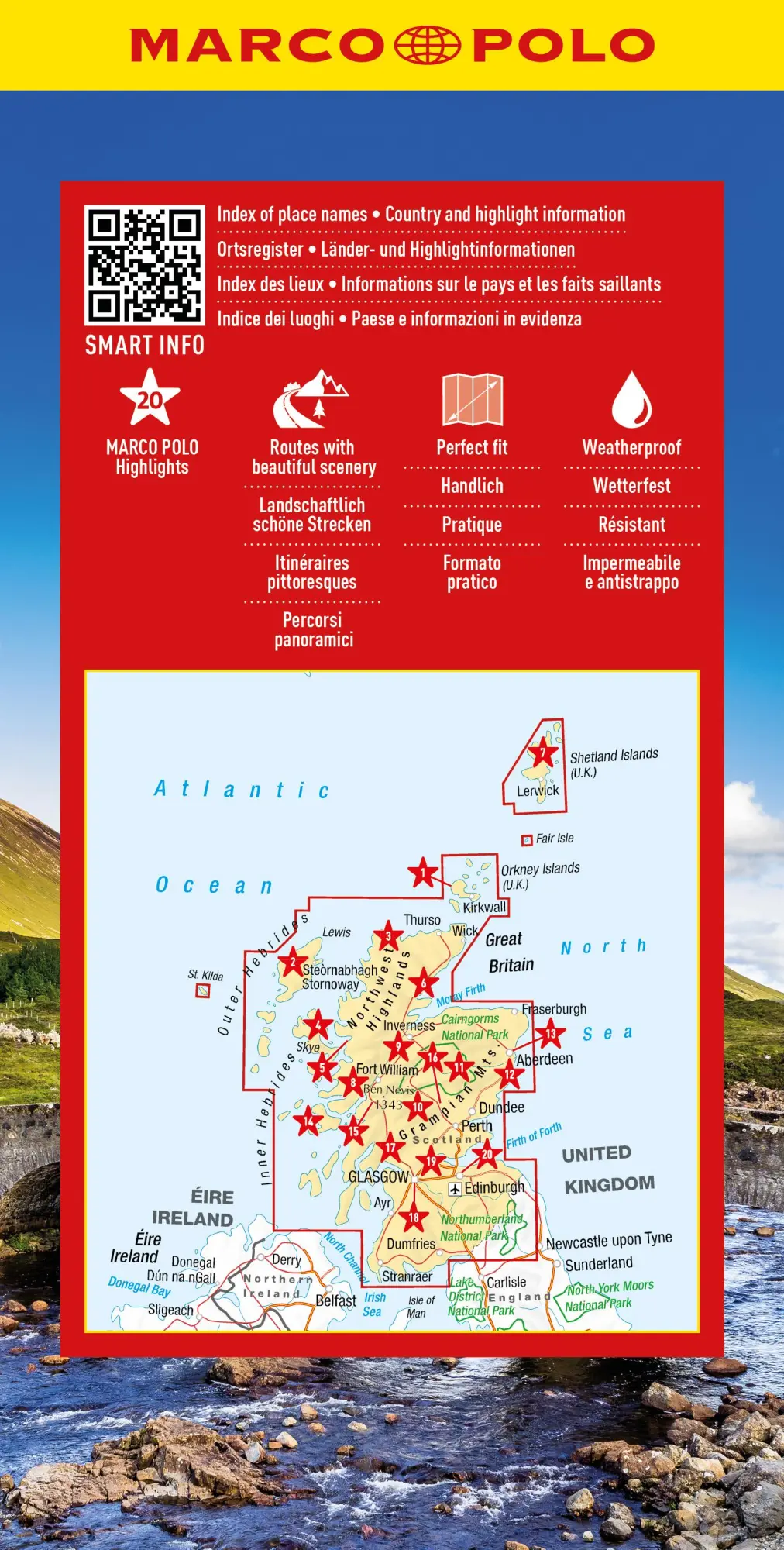 Rückseite: 9783575021656 | MARCO POLO Reisekarte Schottland 1:350.000 | (Land-)Karte | Deutsch