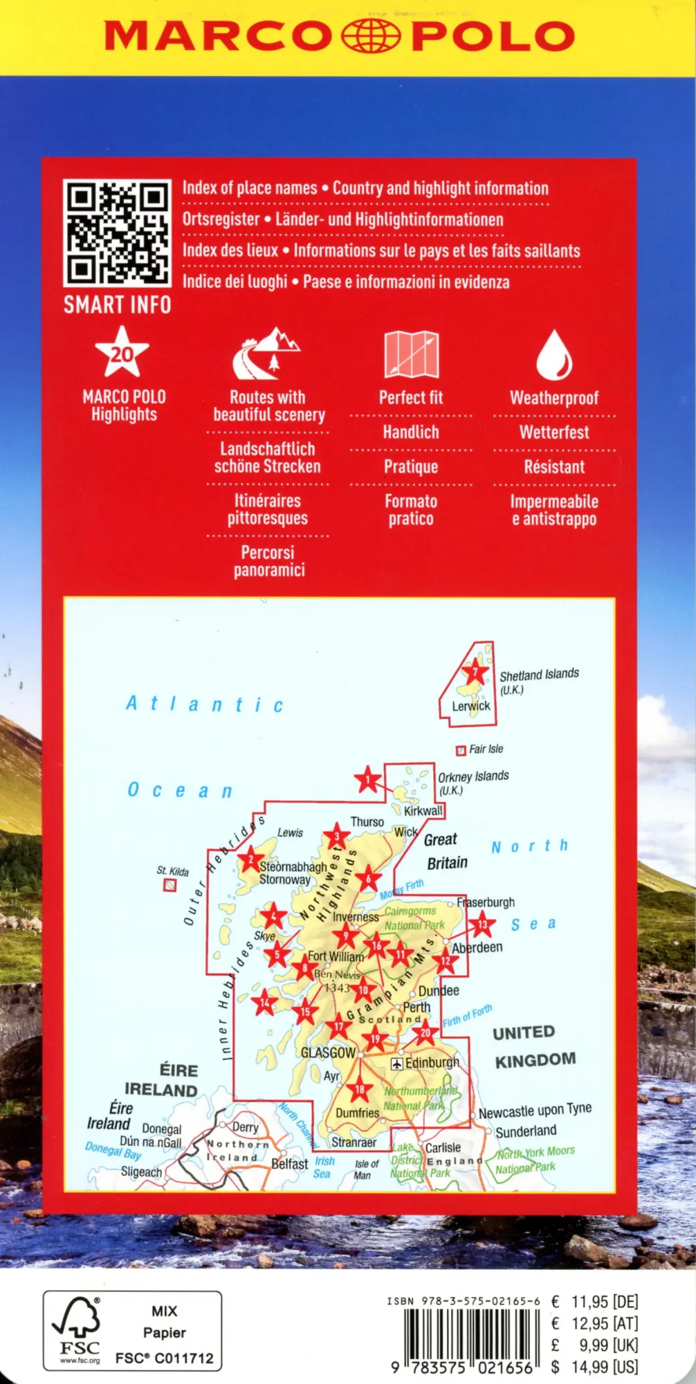 Bild: 9783575021656 | MARCO POLO Reisekarte Schottland 1:350.000 | (Land-)Karte | Deutsch
