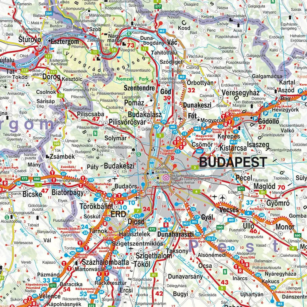 Bild: 9783707921656 | Ungarn, Straßenkarte 1:400.000, freytag &amp; berndt | Freytag &amp; Berndt