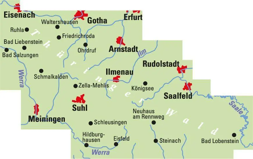 Bild: 9783969901656 | ADFC-Regionalkarte Traumhafte E-Bike-Touren im Thüringer Wald,...