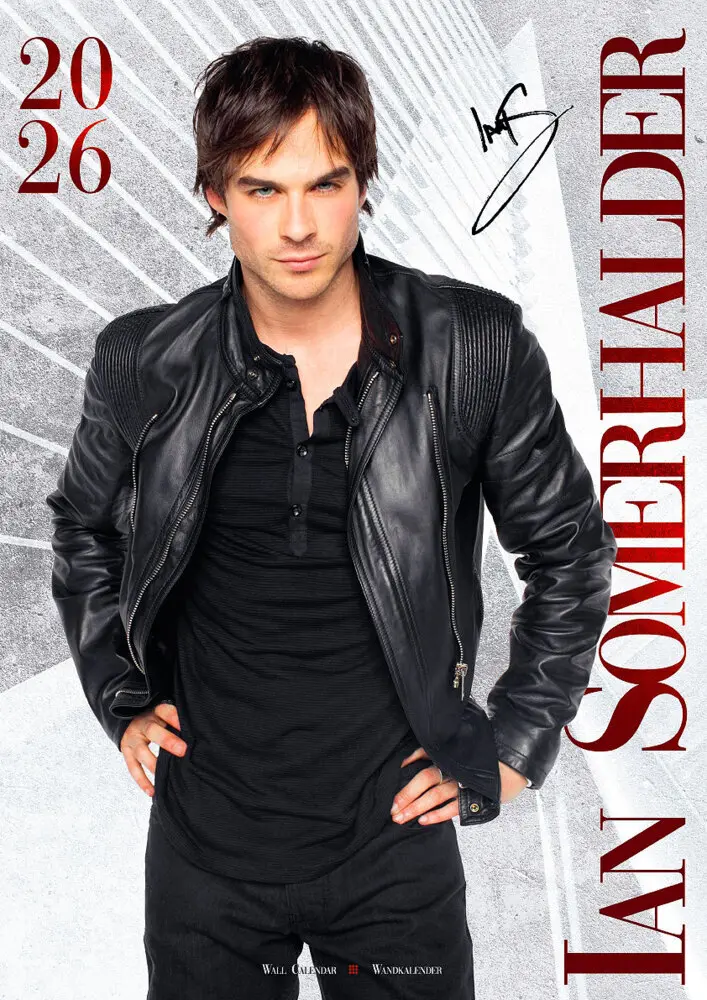 Cover: 9798893611656 | Ian Somerhalder Offizieller Kalender 2026 | Kalender | 14 S. | Deutsch