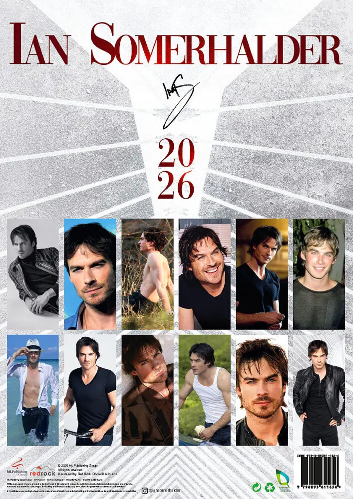Bild: 9798893611656 | Ian Somerhalder Offizieller Kalender 2026 | Kalender | 14 S. | Deutsch