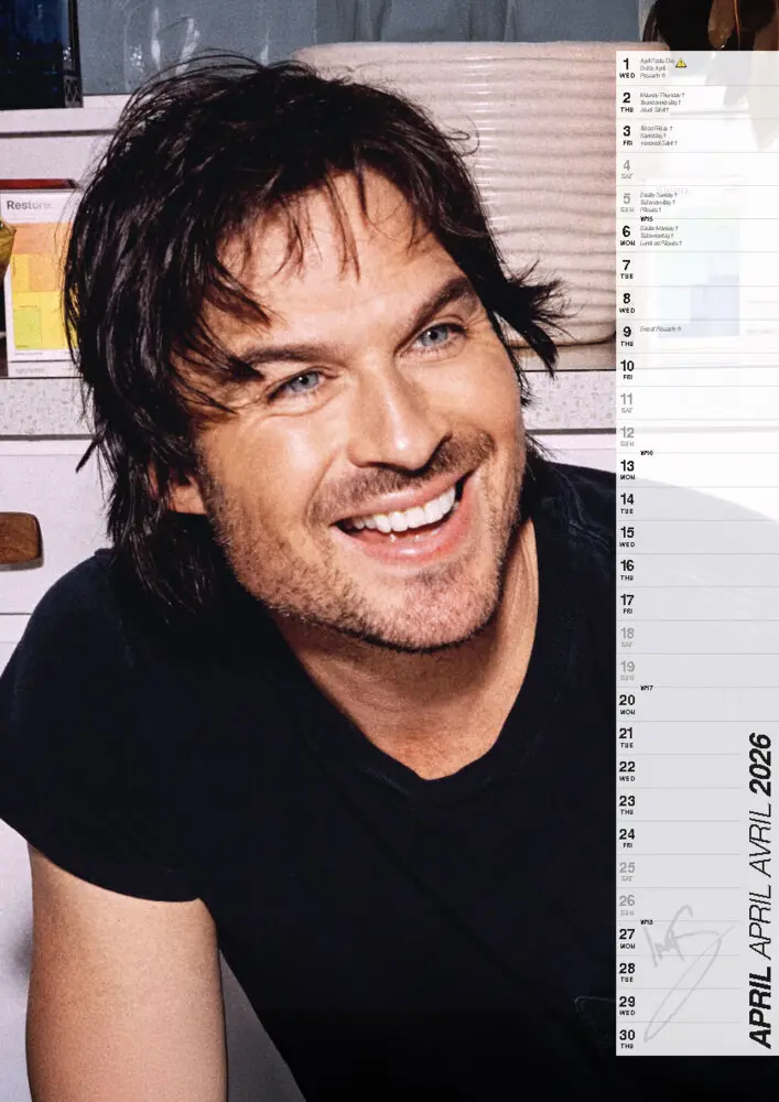 Bild: 9798893611656 | Ian Somerhalder Offizieller Kalender 2026 | Kalender | 14 S. | Deutsch