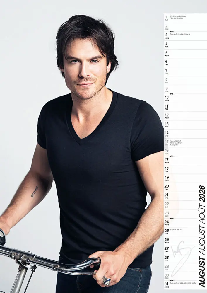 Bild: 9798893611656 | Ian Somerhalder Offizieller Kalender 2026 | Kalender | 14 S. | Deutsch