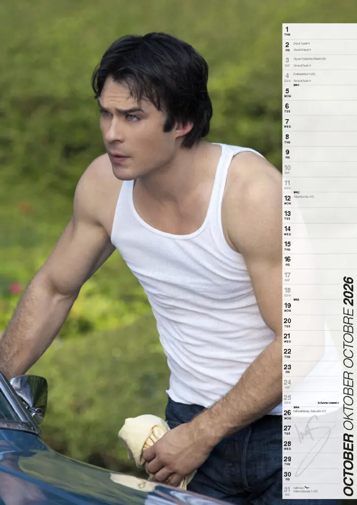 Bild: 9798893611656 | Ian Somerhalder Offizieller Kalender 2026 | Kalender | 14 S. | Deutsch