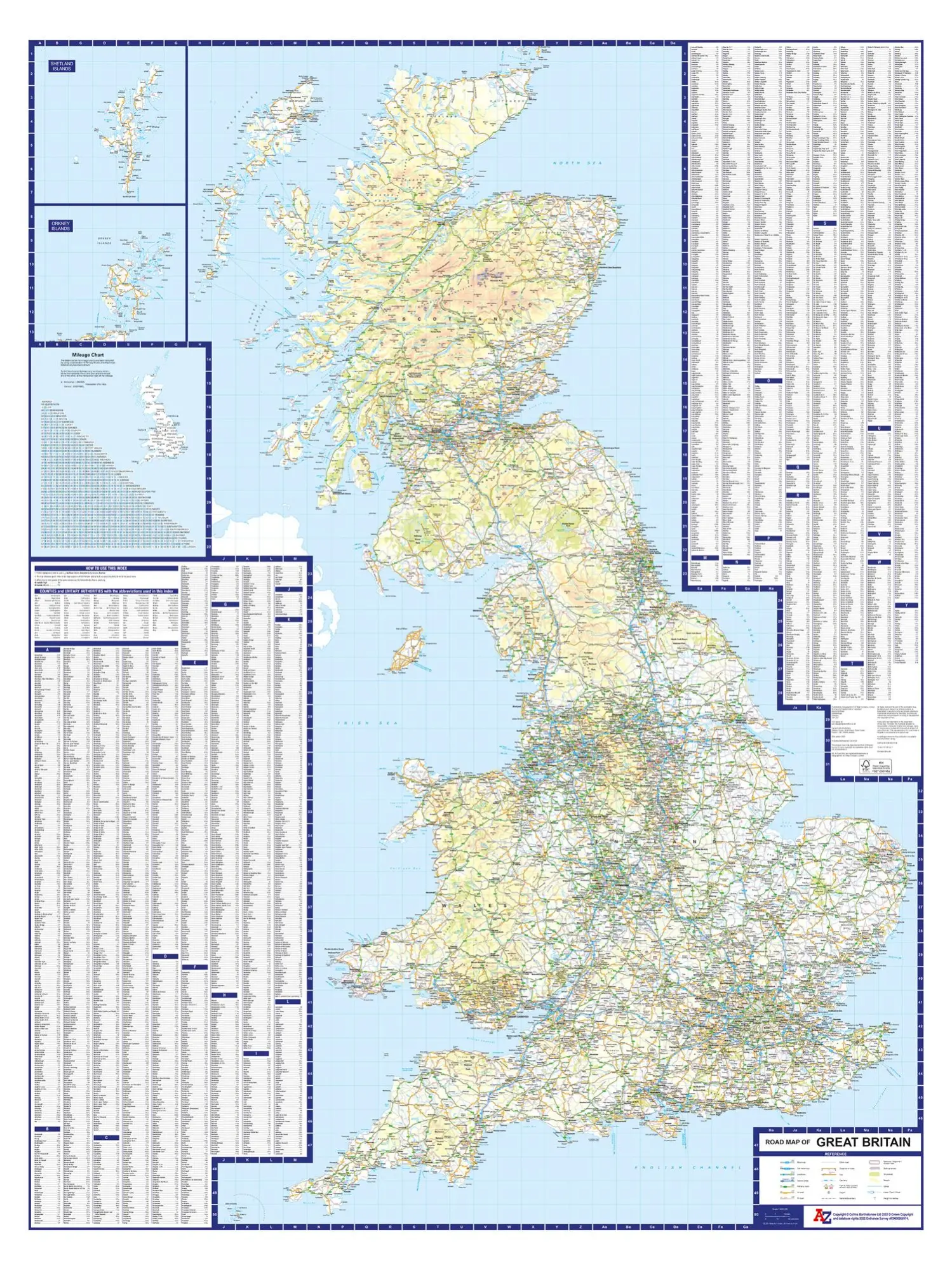 Bild: 9780008581756 | Great Britain A-Z Road Map | A-Z Maps | (Land-)Karte | Karte/Landkarte