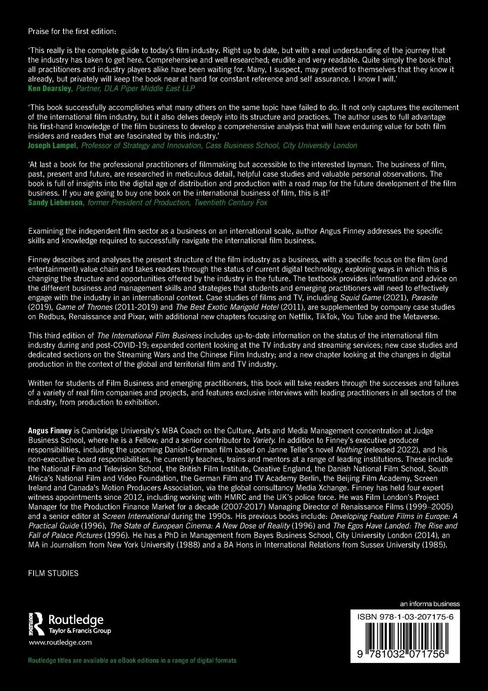 Rückseite: 9781032071756 | The International Film Business | A Market Guide Beyond Hollywood