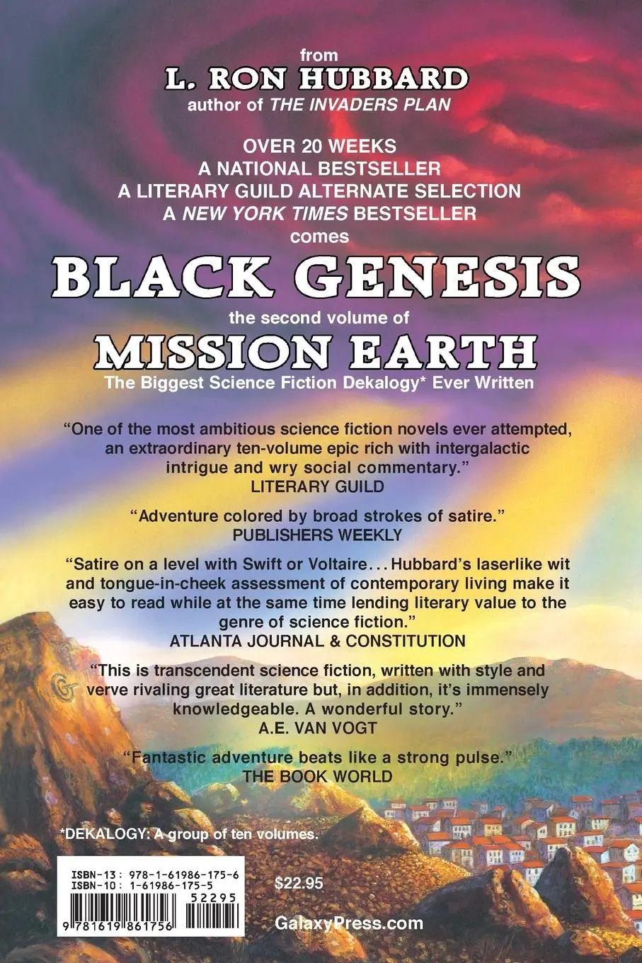 Rückseite: 9781619861756 | Black Genesis | Mission Earth Volume 2 | L. Ron Hubbard | Taschenbuch