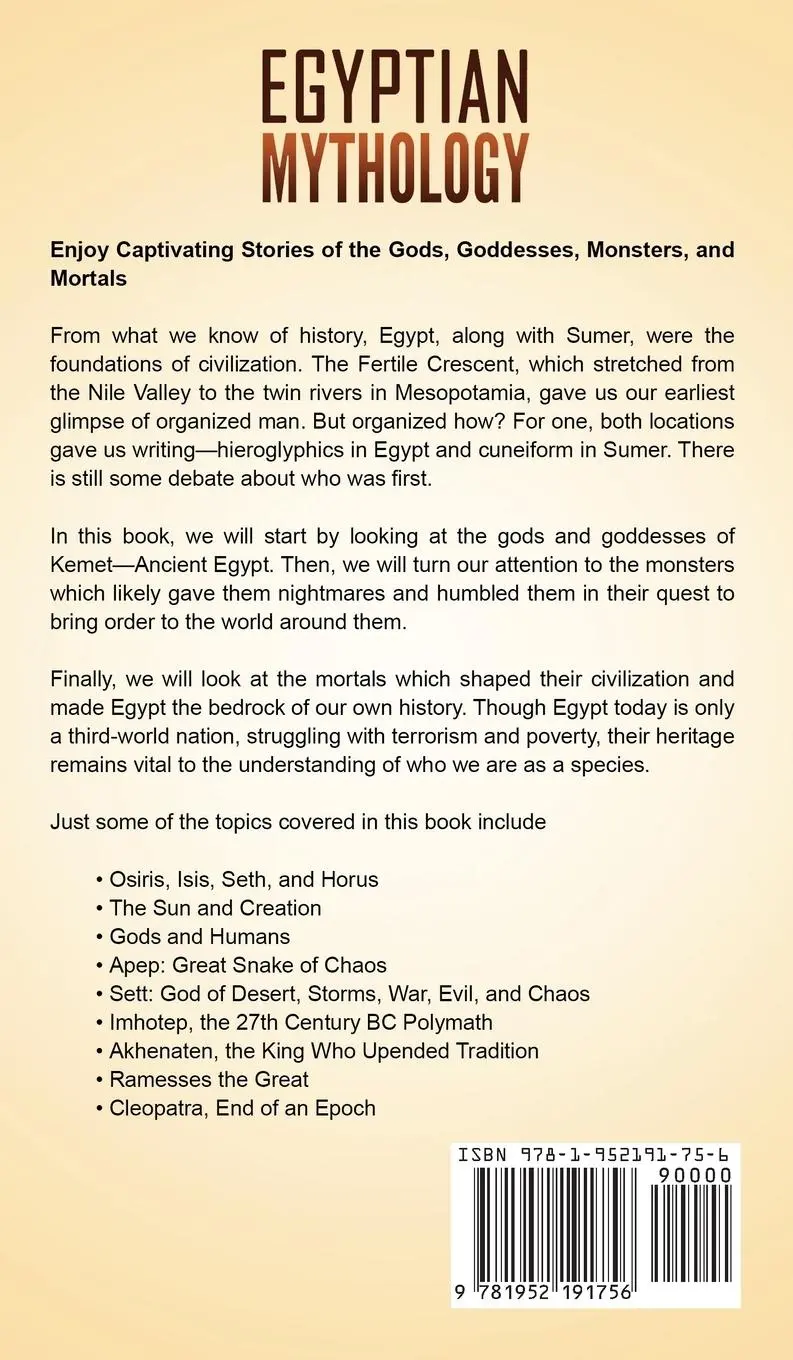 Rückseite: 9781952191756 | Egyptian Mythology | Matt Clayton | Buch | HC gerader Rücken kaschiert
