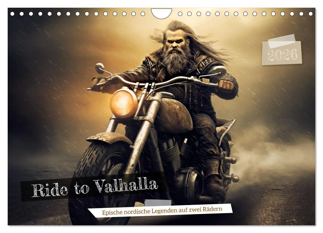 Cover: 9783457371756 | Ride to Valhalla (Wandkalender 2026 DIN A4 quer), CALVENDO...