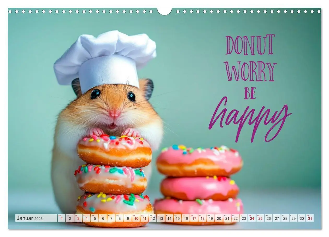 Bild: 9783457991756 | Hamsterhumor - Kleine Zuckerschnute, aber oho (Wandkalender 2026...