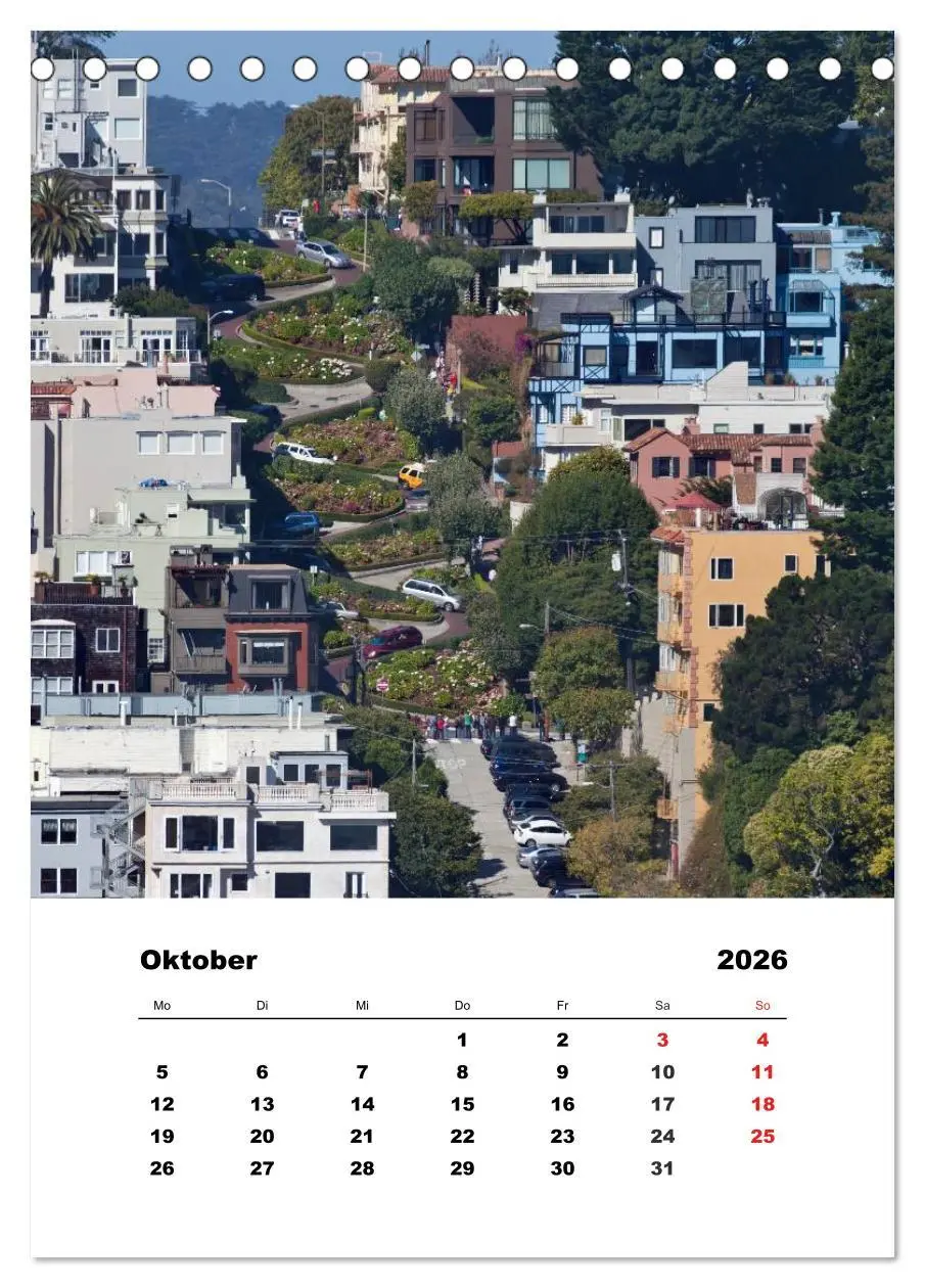 Bild: 9783516461756 | SAN FRANCISCO im Sommer (Tischkalender 2026 DIN A5 hoch), CALVENDO...