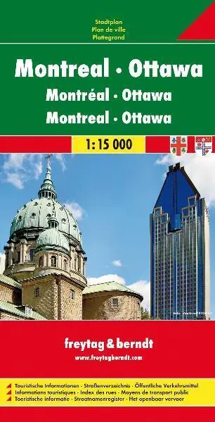 Cover: 9783707911756 | Ottawa - Montreal | 1:15000 | Freytag-Berndt und Artaria KG | gefalzt
