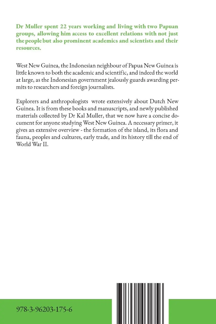 Rückseite: 9783962031756 | Introducing West New Guinea | Kal Muller | Taschenbuch | Englisch