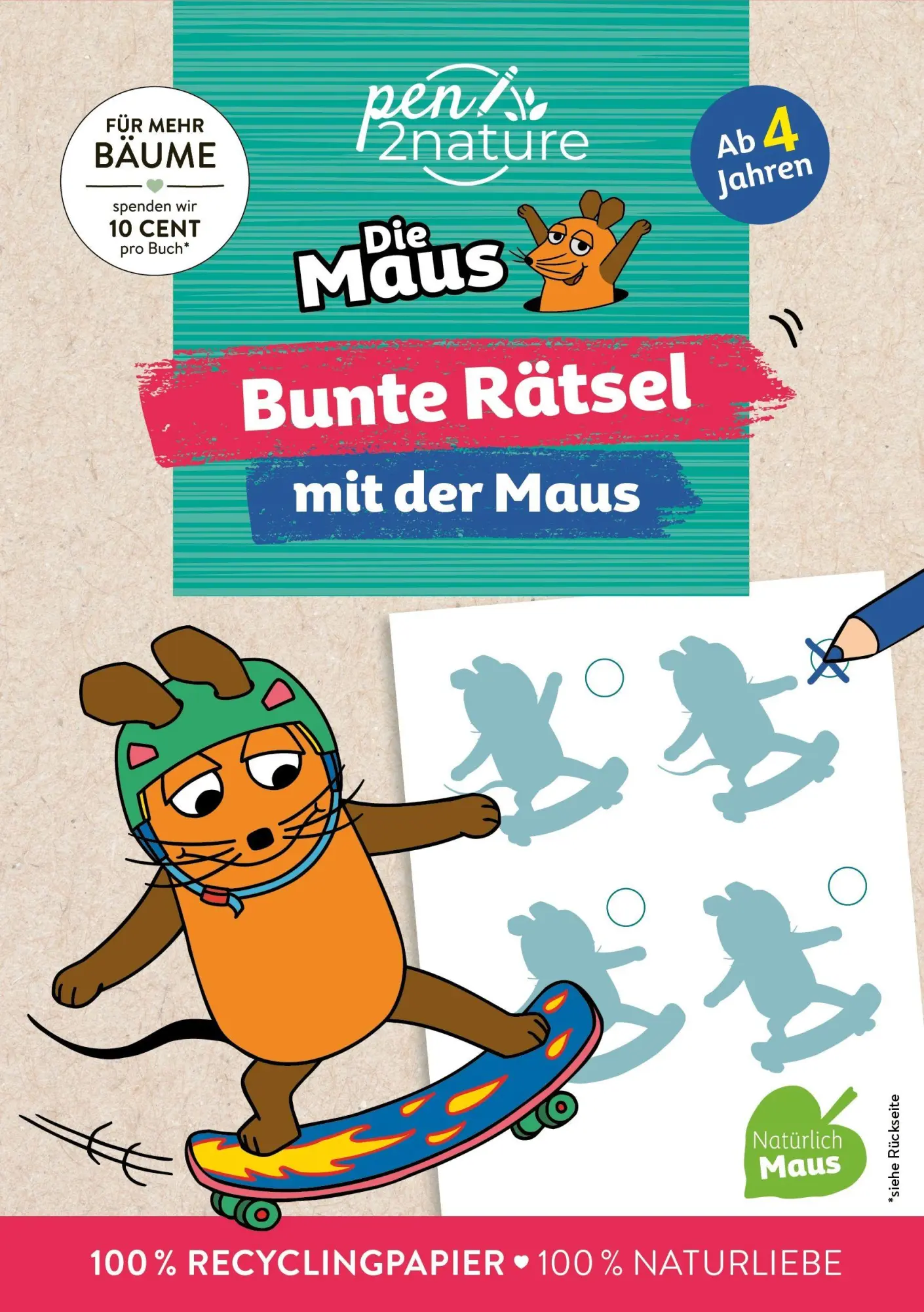 Cover: 9783987641756 | Bunte Rätsel mit der Maus | Pen2nature | Taschenbuch | 112 S. | 2026