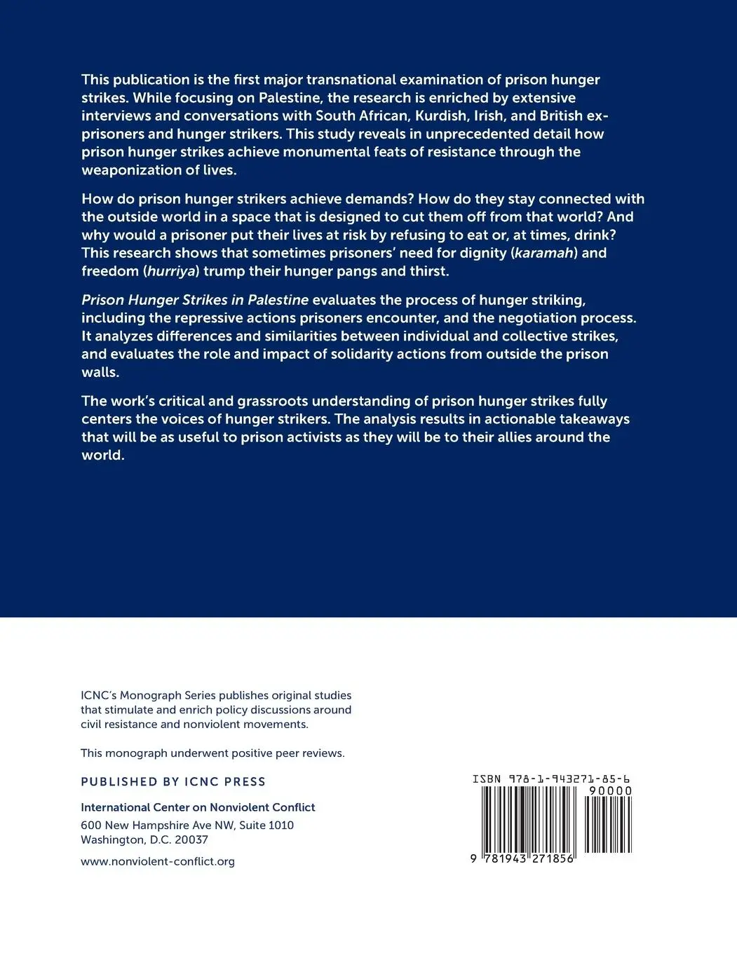 Rückseite: 9781943271856 | Prison Hunger Strikes in Palestine | A Strategic Perspective | Buch