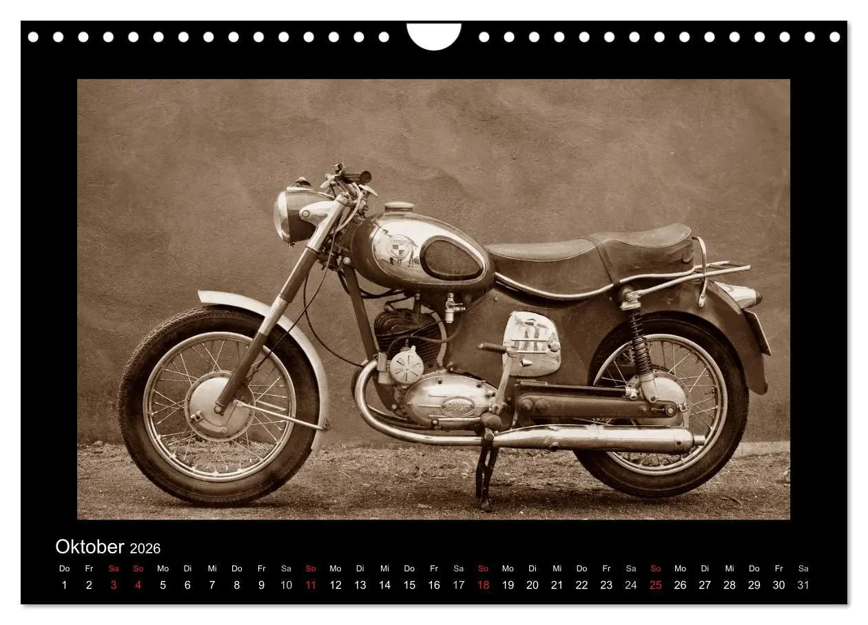 Bild: 9783516141856 | Motorrad Oldtimer aus Österreich (Wandkalender 2026 DIN A4 quer),...