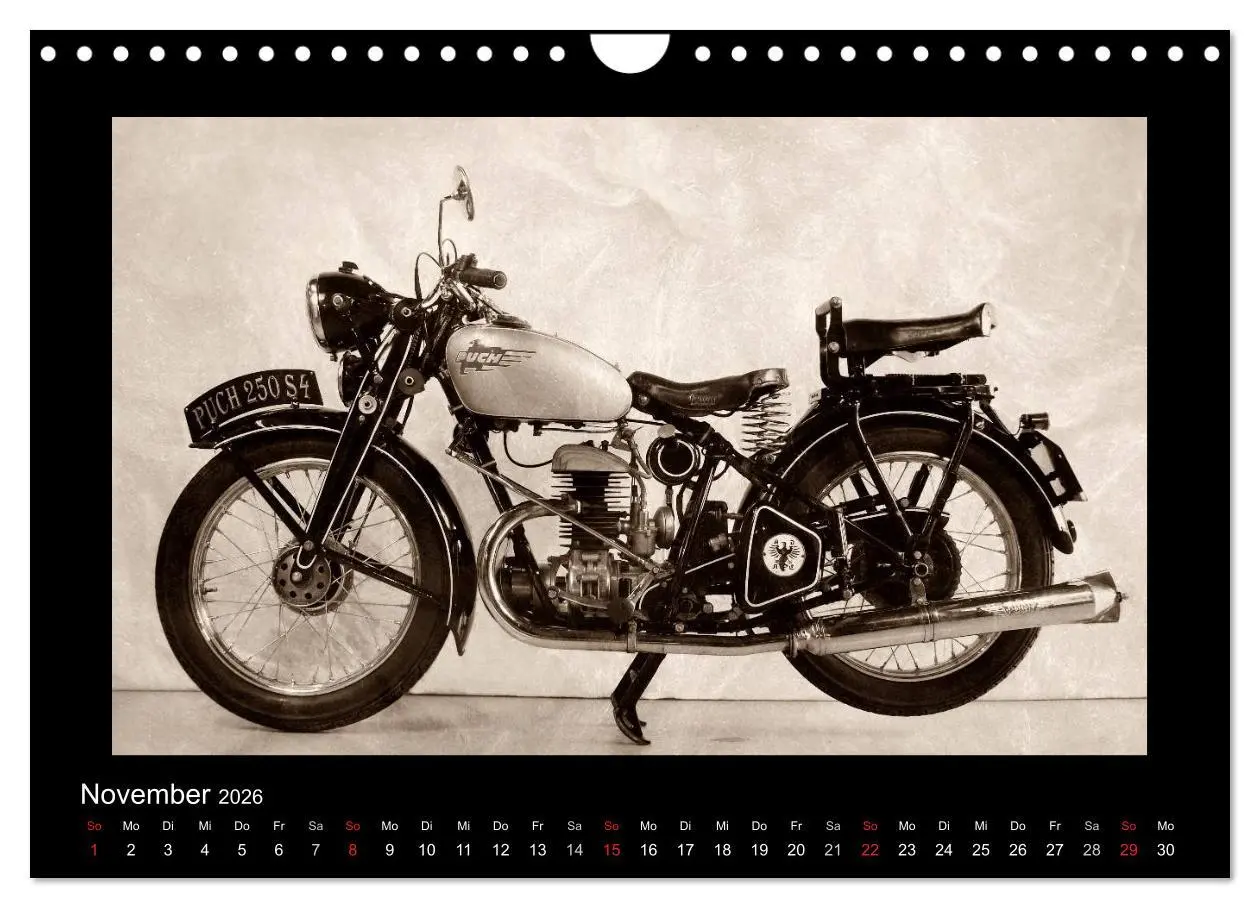 Bild: 9783516141856 | Motorrad Oldtimer aus Österreich (Wandkalender 2026 DIN A4 quer),...