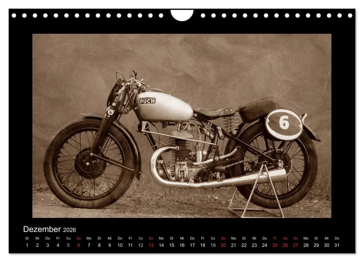 Bild: 9783516141856 | Motorrad Oldtimer aus Österreich (Wandkalender 2026 DIN A4 quer),...