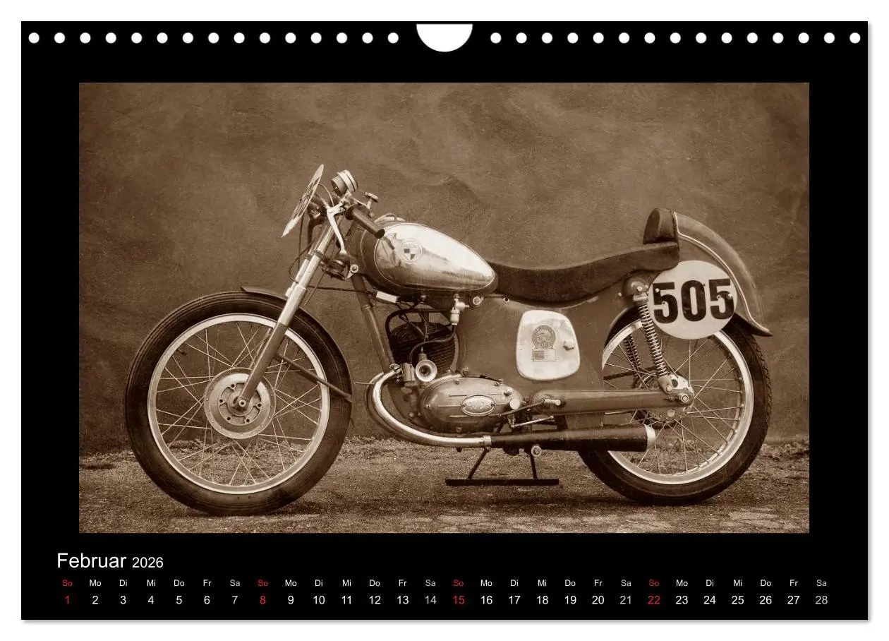 Bild: 9783516141856 | Motorrad Oldtimer aus Österreich (Wandkalender 2026 DIN A4 quer),...