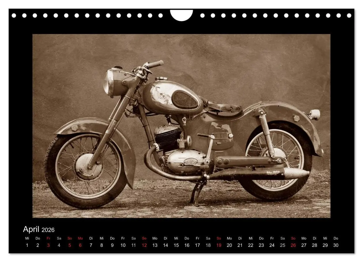 Bild: 9783516141856 | Motorrad Oldtimer aus Österreich (Wandkalender 2026 DIN A4 quer),...
